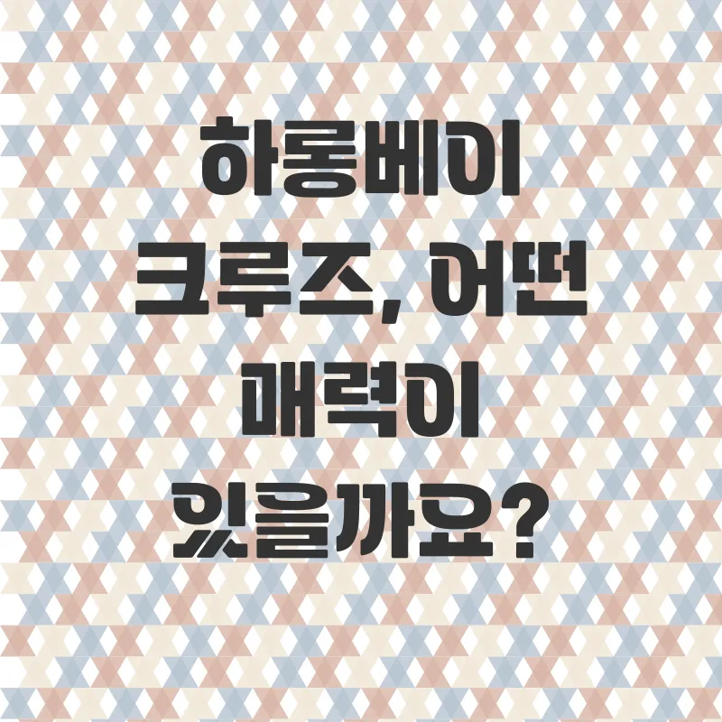 하롱베이 크루즈 여행_2