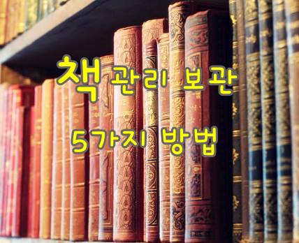  소중한 지식의 창고인 책 오래 보관 관리 잘하는 5가지 방법