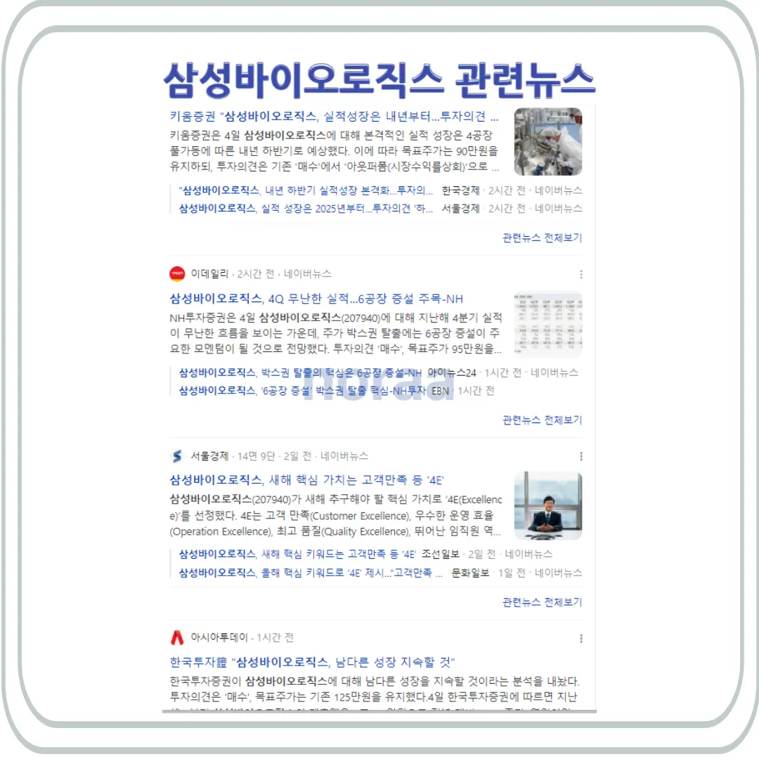 삼성바이오로직스 관련뉴스
