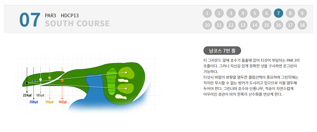 레이크사이드CC-남코스-7번홀