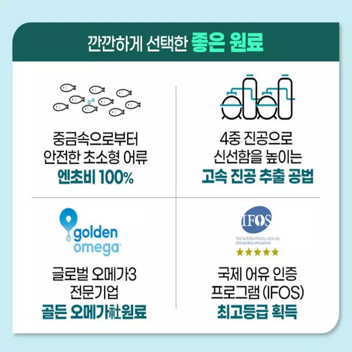 고려은단 오메가3 퓨어 알티지 rTG 성분 효과