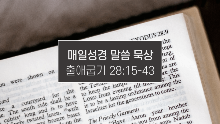 썸네일-성경책-출애굽기28장