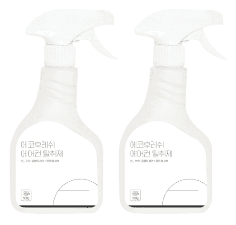  에코후레쉬 에어컨 탈취제 500ml, 2개입, 1개
