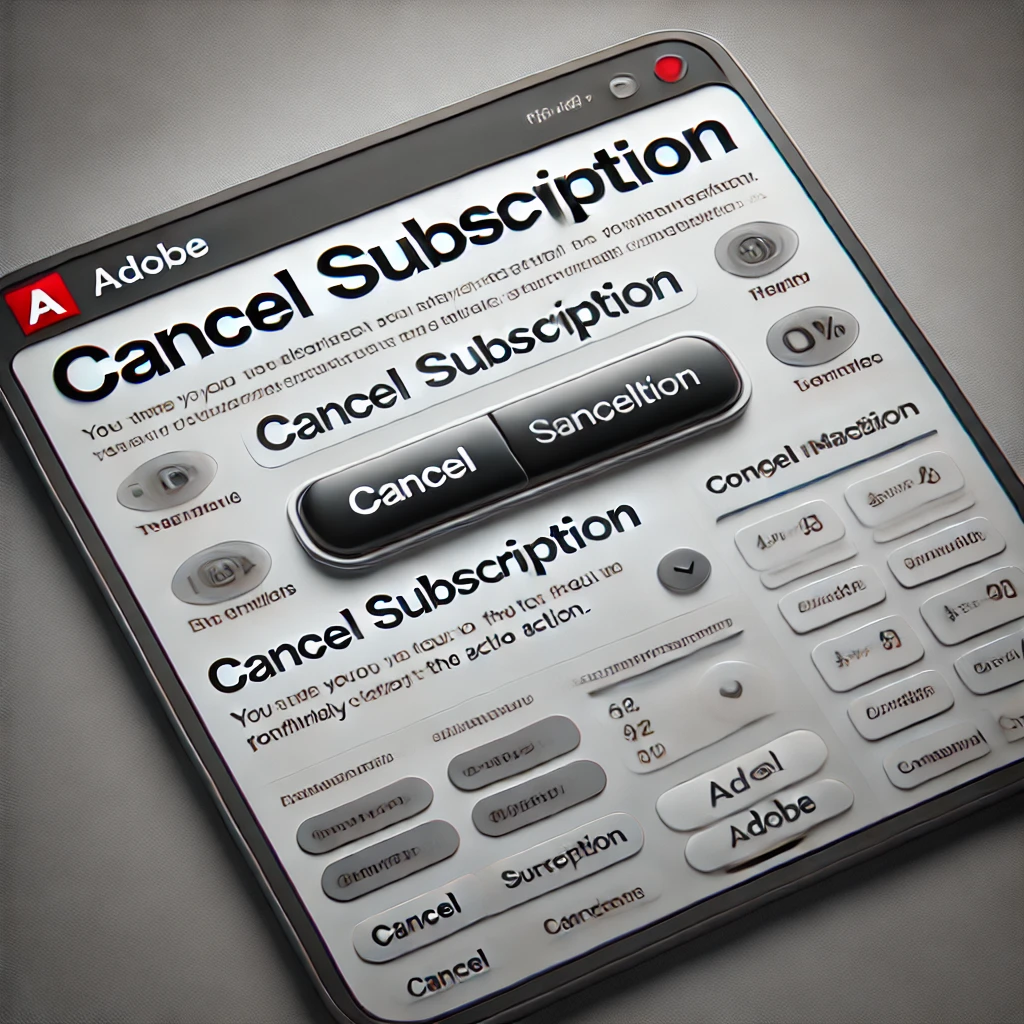 Adobe 자동결제 취소 방법