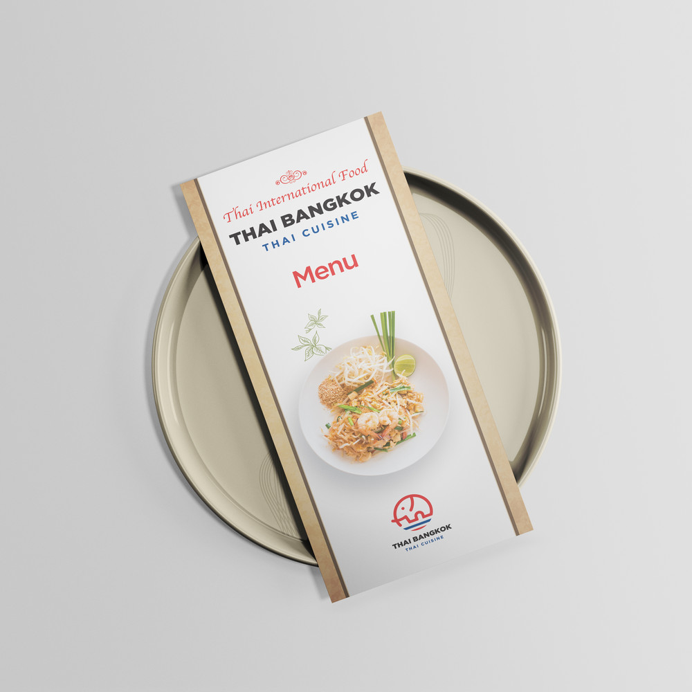  타이방콕 메뉴판 디자인(퍼펭스튜디오)
