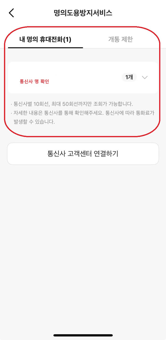 명의도용방지서비스