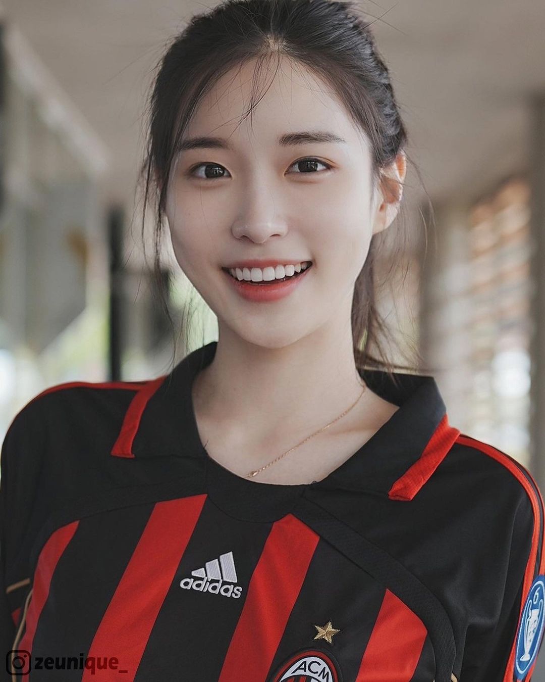  2021년 미스코리아 선 김지은 AC밀란 유니폼 인스타그램 사진