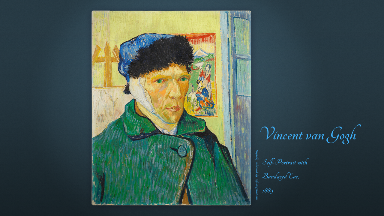 10 귀에 붕대를 감은 자화상 C - Vincent van Gogh 반고흐 자화상