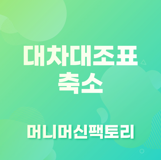 대차대조표축소
