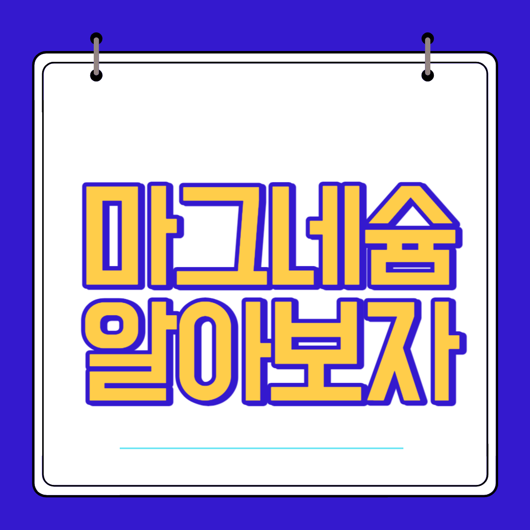  마그네슘 효능 섭치량 복용법 부작용 알아보자