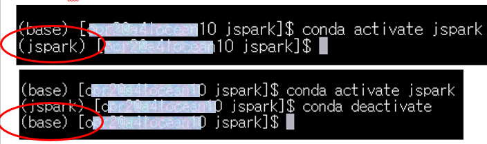 아나콘다 가상환경 활성화/비활성화