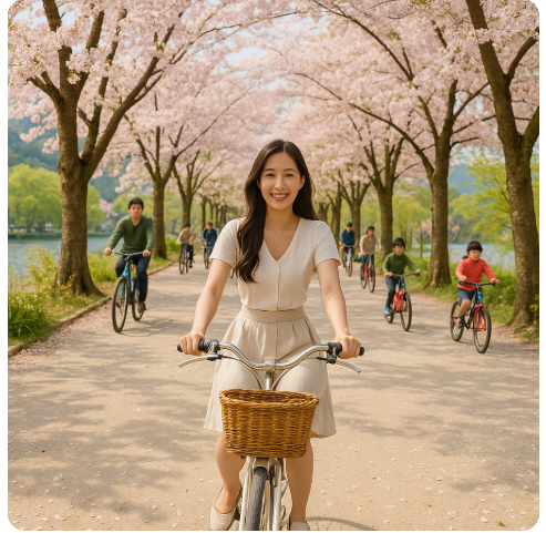 남이섬 자전거투어 사진