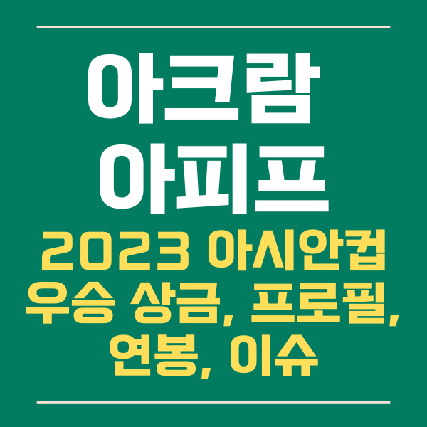 카타르 살라 '아크람 아피프' 연봉, 프로필, 손흥민 세레머니 이슈