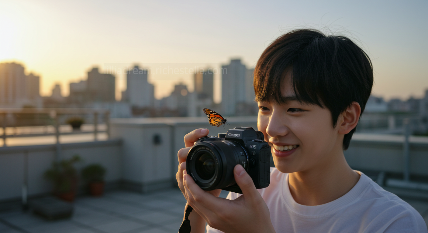 예쁜 나비를 잡는 꿈