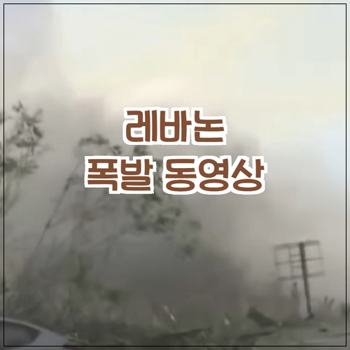  레바논 폭발 동영상 (베이루트 항구의 대규모)