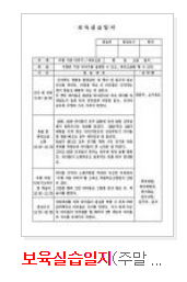  보육실습 일지 작성법 예시와 양식 다운로드