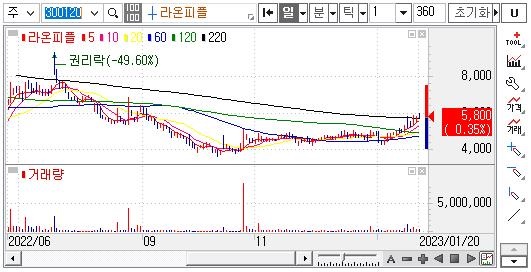 라온피플-주가차트