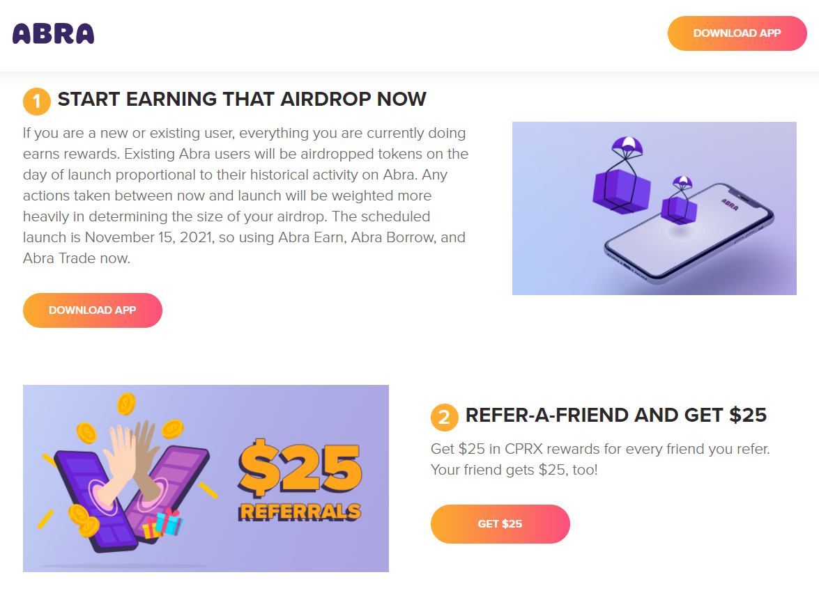  ABRA 거래소 가입하고 $25 에어드랍 받기 이벤트
