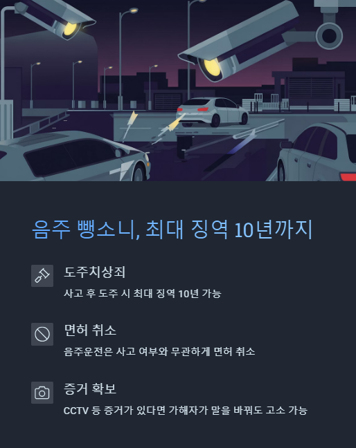 음주 뺑소니 최대 징역 10년