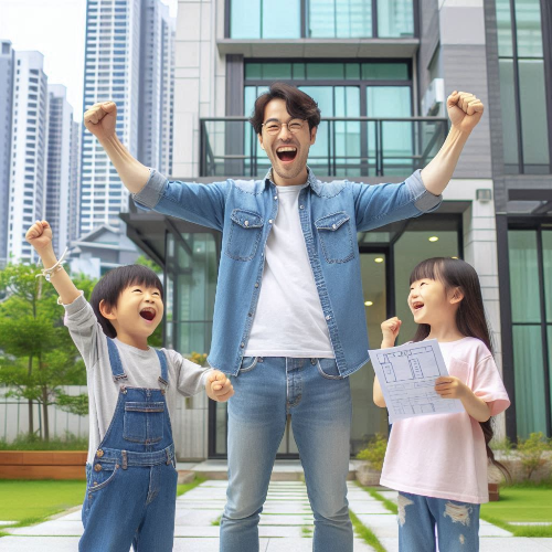 장기전세 주택을 지원받게 된 가족