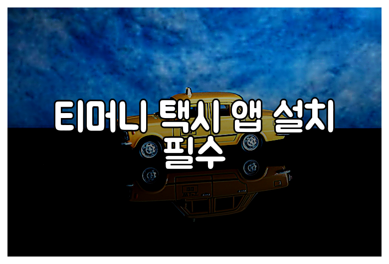 티머니 택시 앱 설치 필수