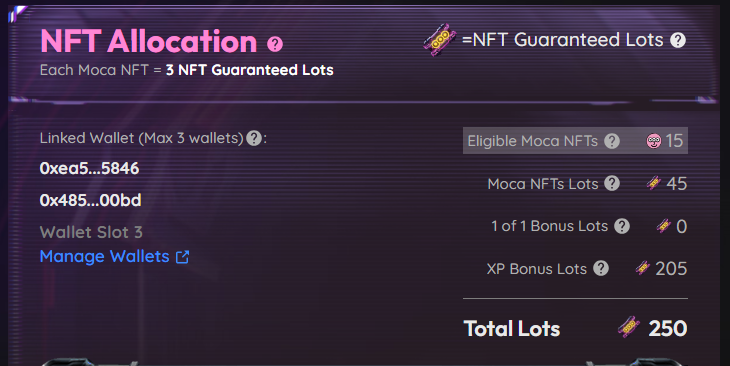 NFT Allocation