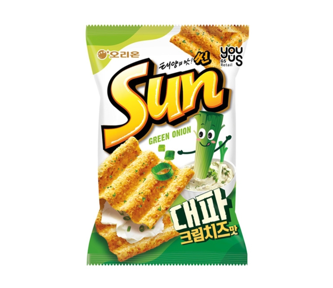  GS25 편의점 신상! 썬칩 대파크림치즈 맛, 가격, 칼로리 정보 솔직리뷰 후기 / 썬 대파크림치즈맛