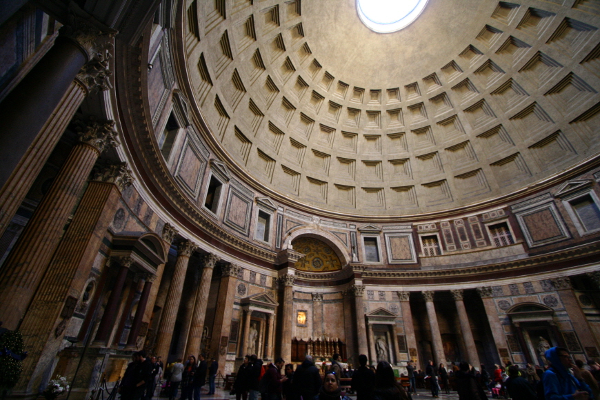 로마-판테온-거대한-돔