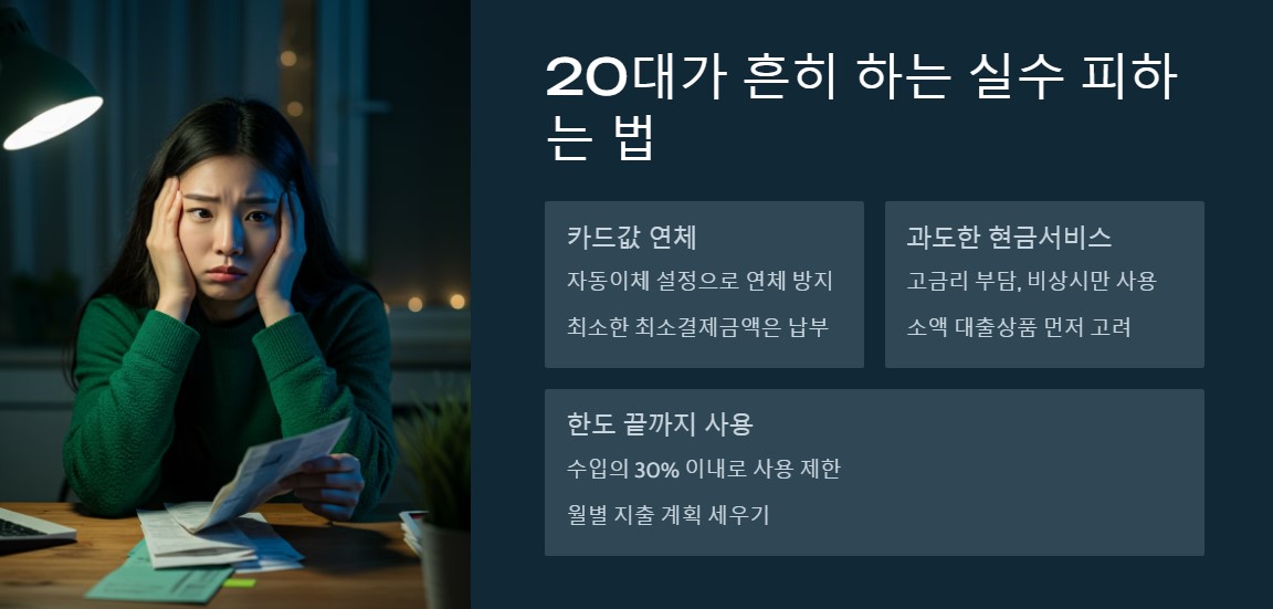 20대 신용카드 실수 방지