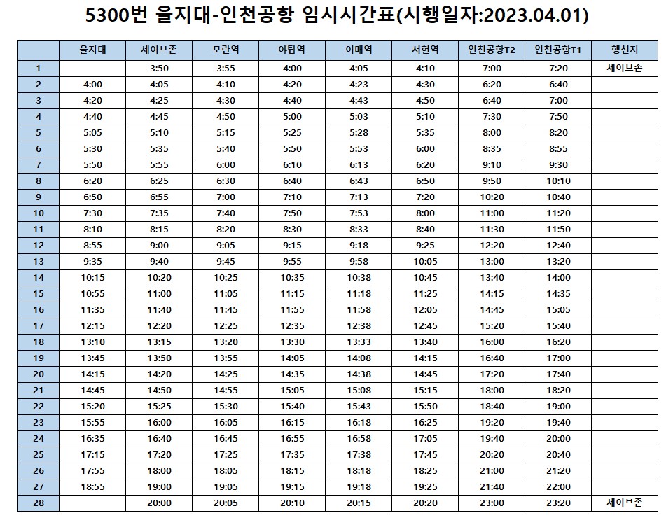 성남 공항버스