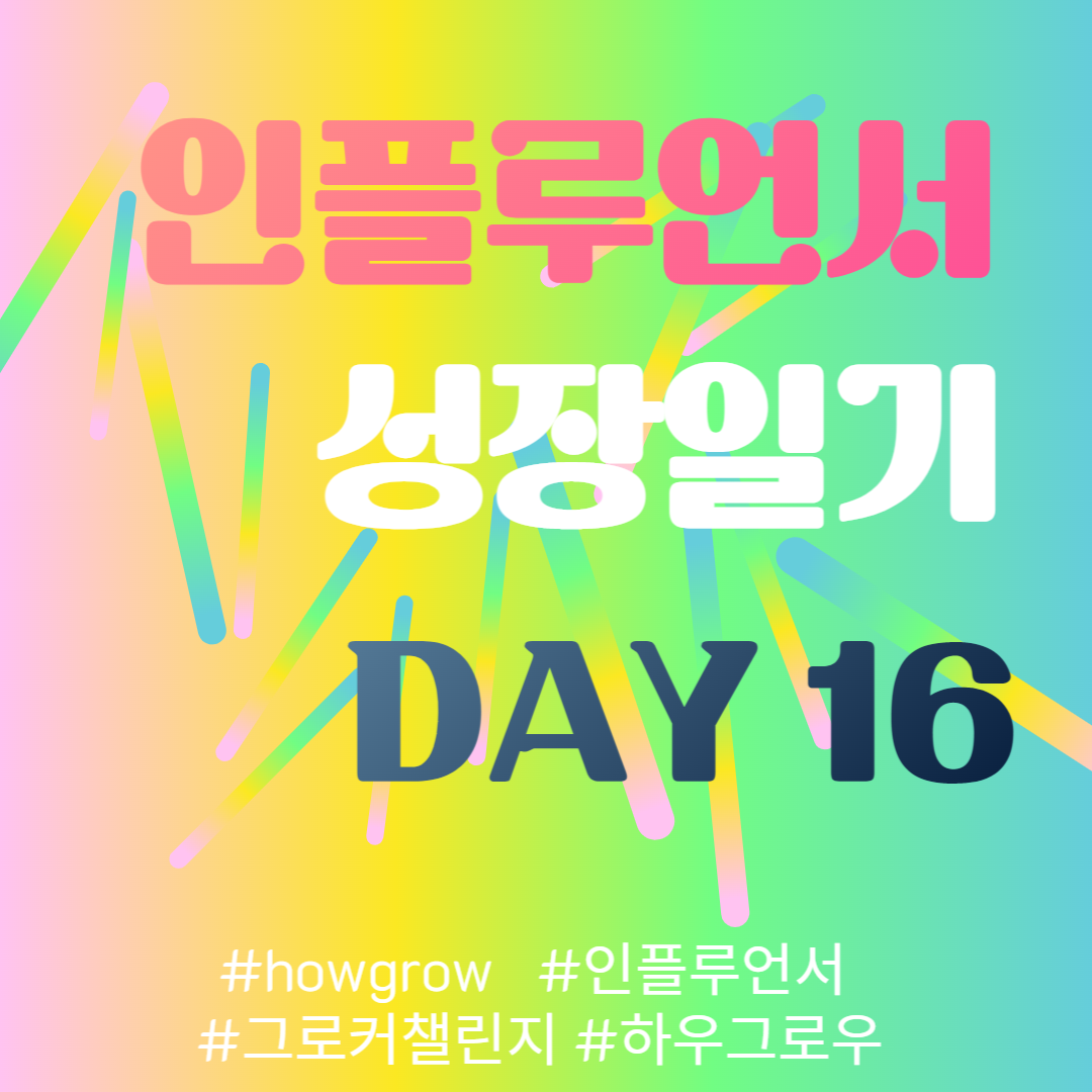 16차-인플루언서 성장일기 16일차 (23년1월2일)