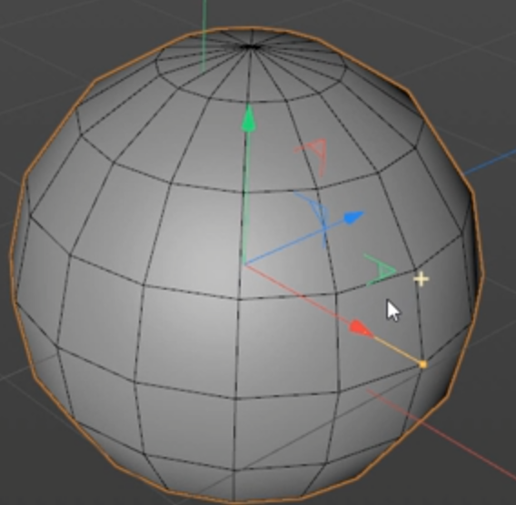 화살표 액시스 가운데 각도 모양의 아이콘이 있다