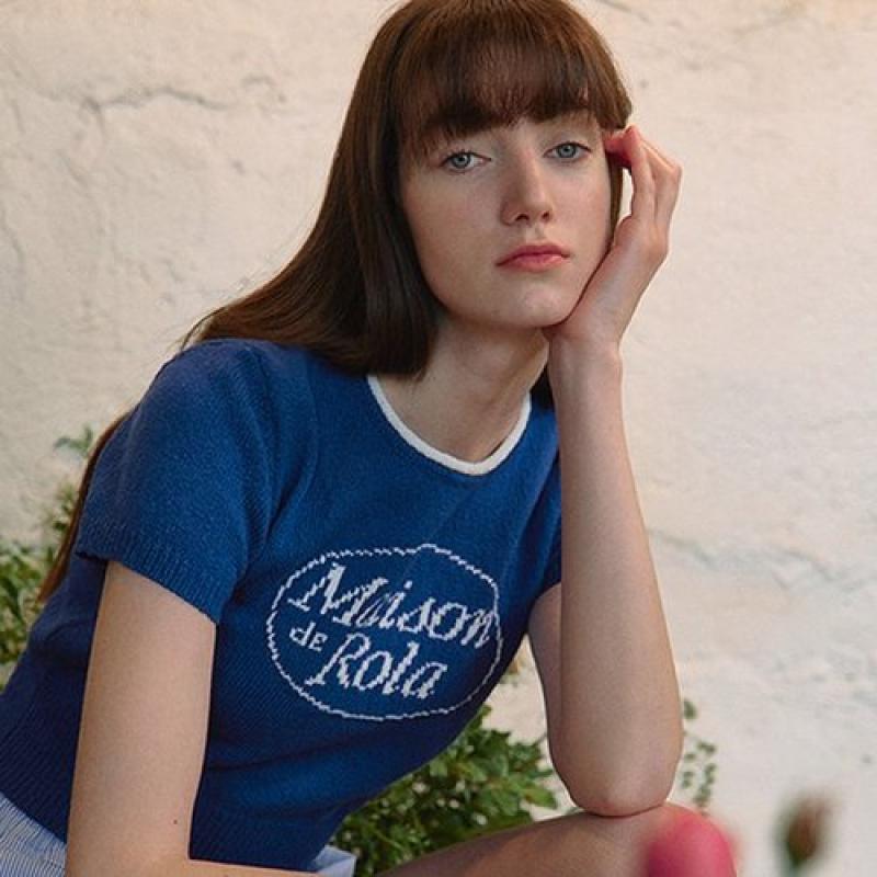 로라로라 ROLA LOGO HALF KNIT