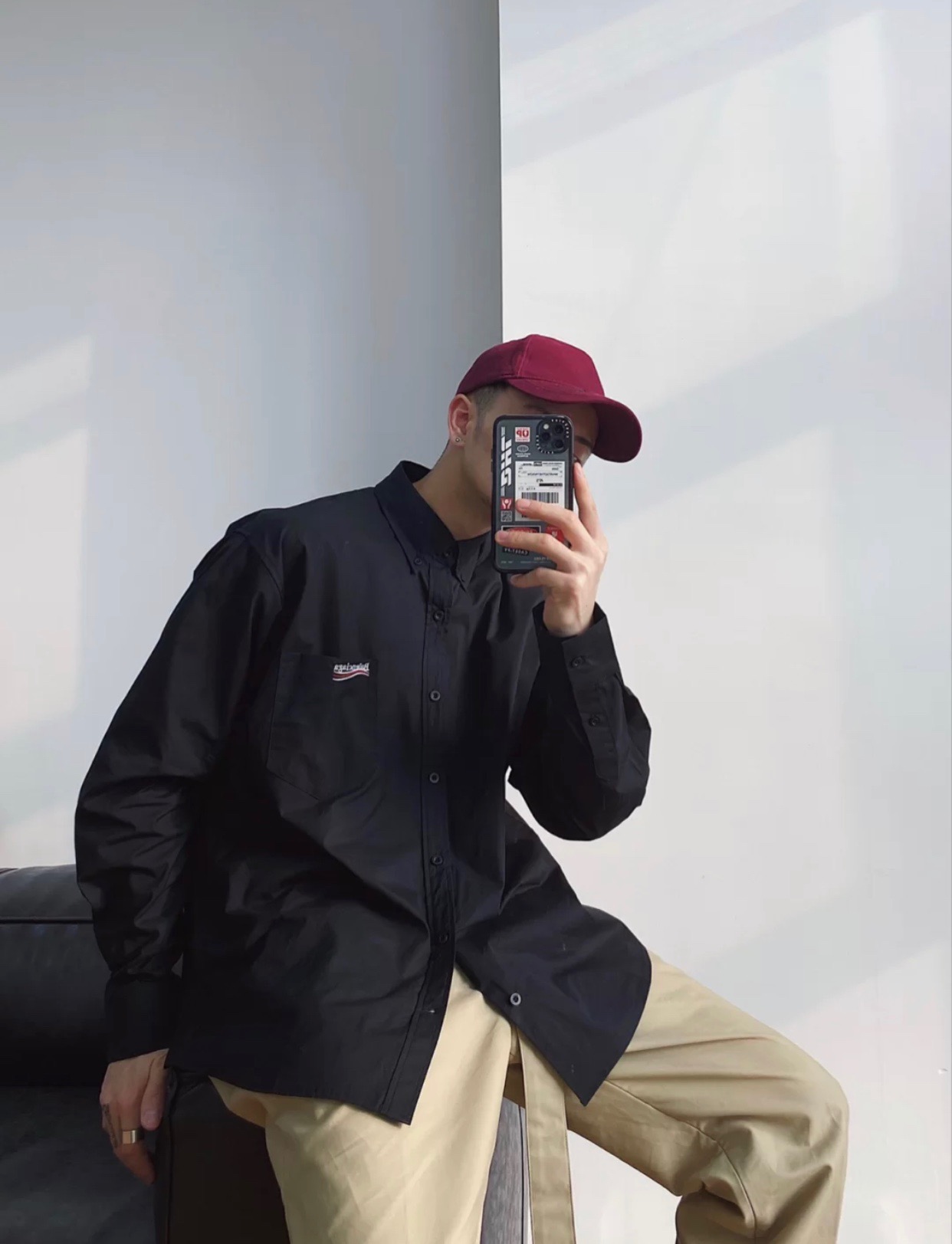  [BALENCIAGA] 발렌시아가 웨이브로고 셔츠 621960 TIM40 8443
