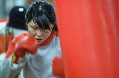 탈북민-여자복싱-세계챔피언-최현미-2005년-훈련모습