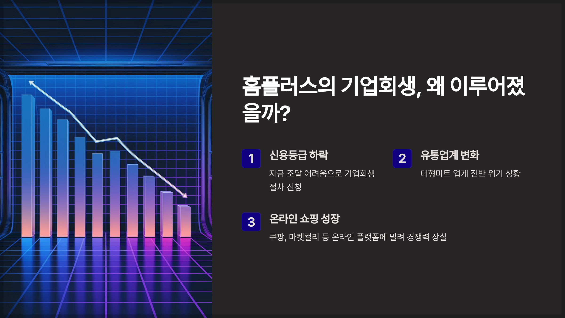 홈플러스의 기업회생, 왜 이루어졌을까?