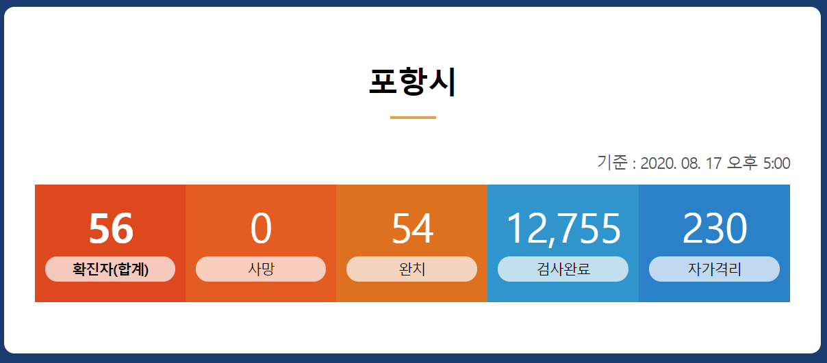  포항시 56번 코로나19 확진자 도주 동선..포항 덕수공원 발견