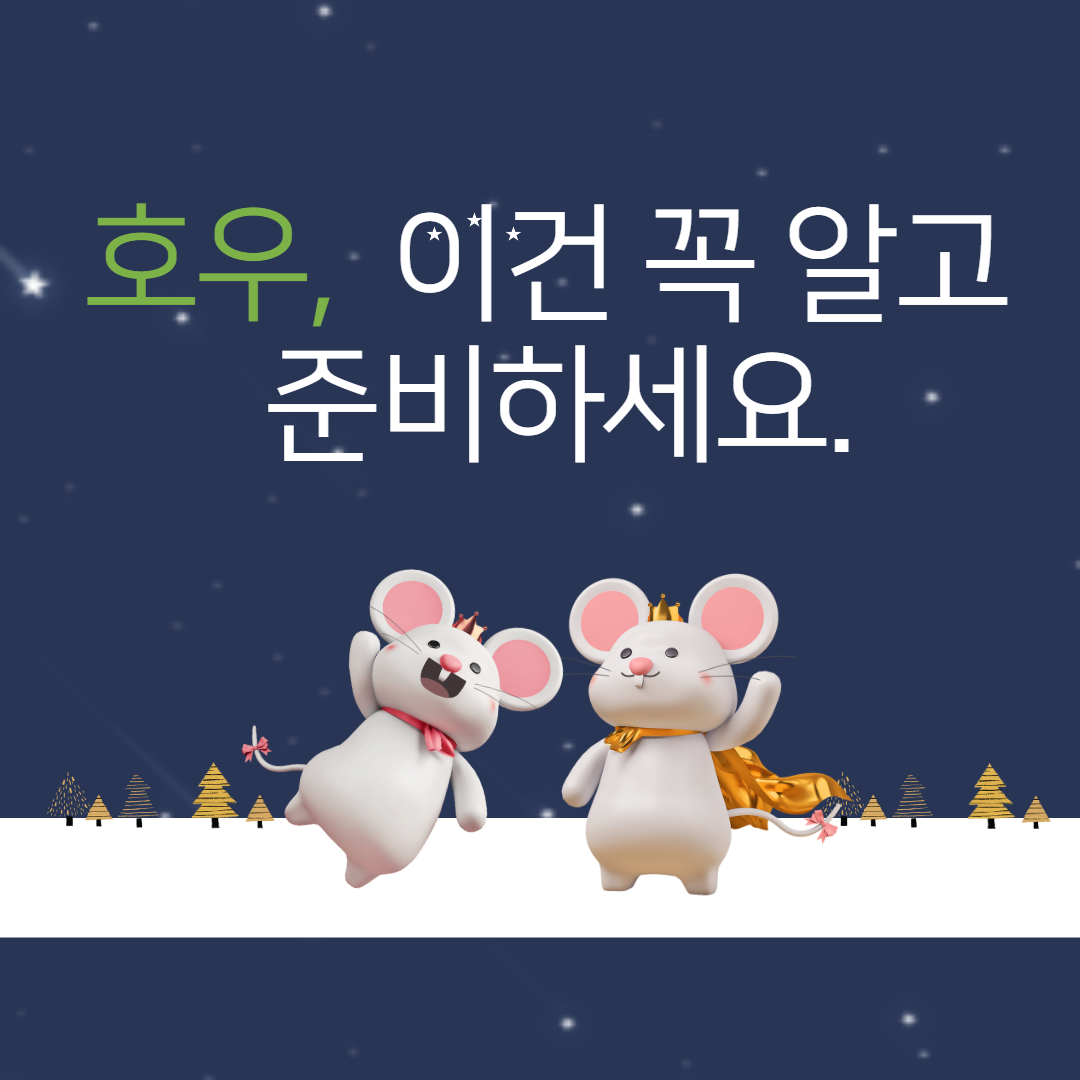  집중 호우  이건 꼭 알고 준비하세요.