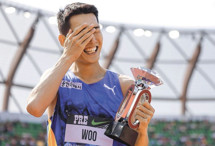우상혁&#44; 한국 육상 최초로 세계 왕중왕 대회 우승