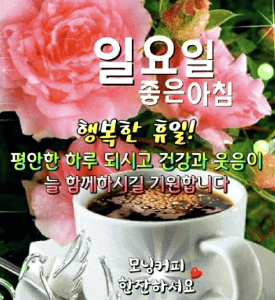 일요일 아침인사말