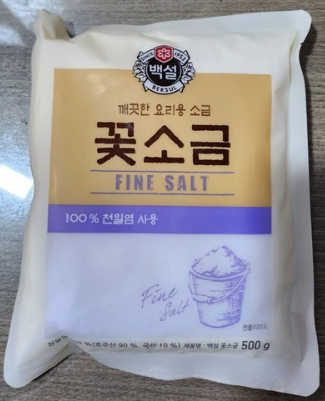 CJ제일제당 백설 꽃소금 500g&#44; 2개