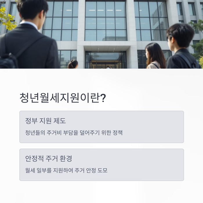 2025년 청년월세지원 조건 기간 신청방법 총정리 요약 이미지