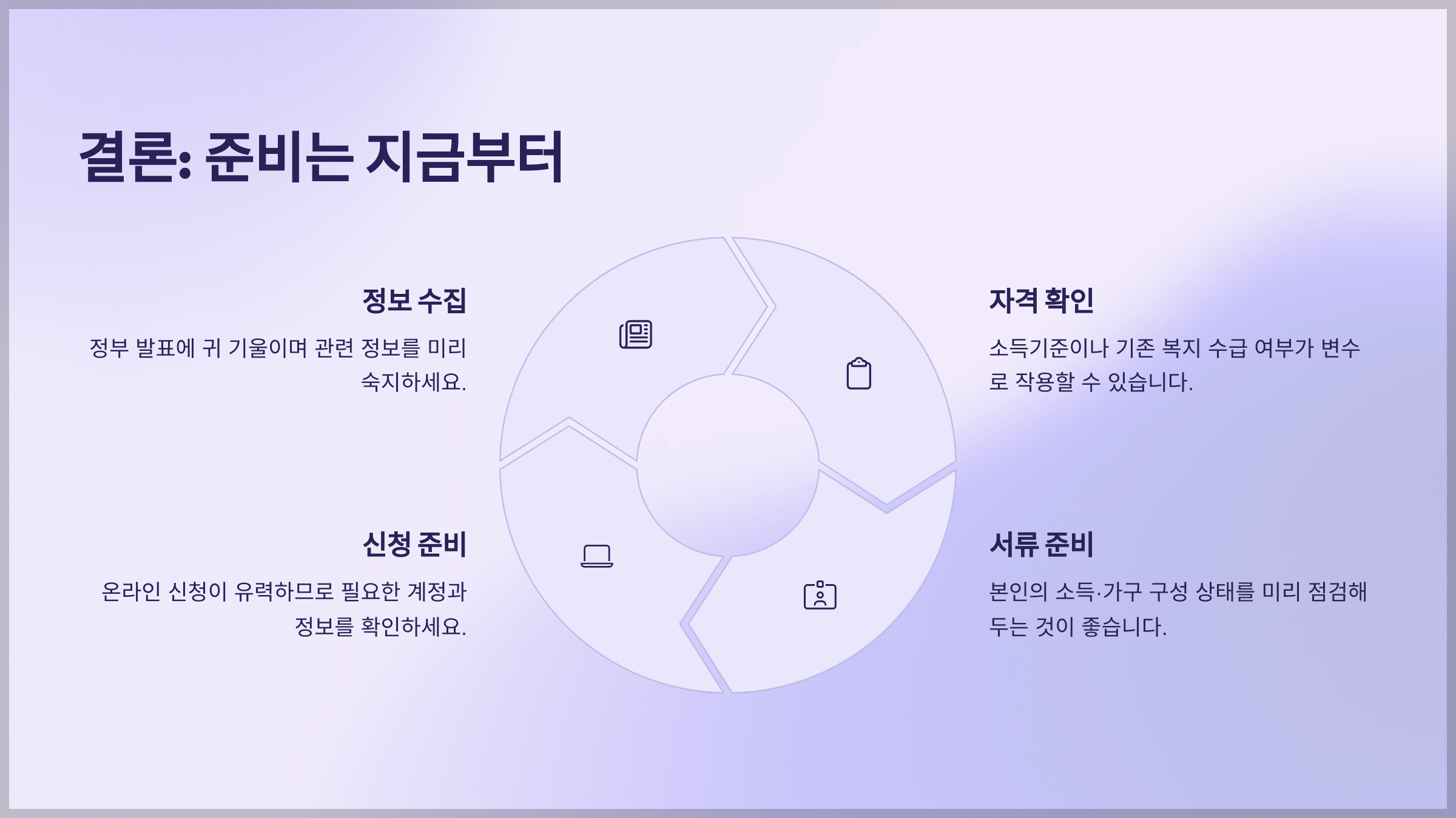 결론: 준비는 지금부터