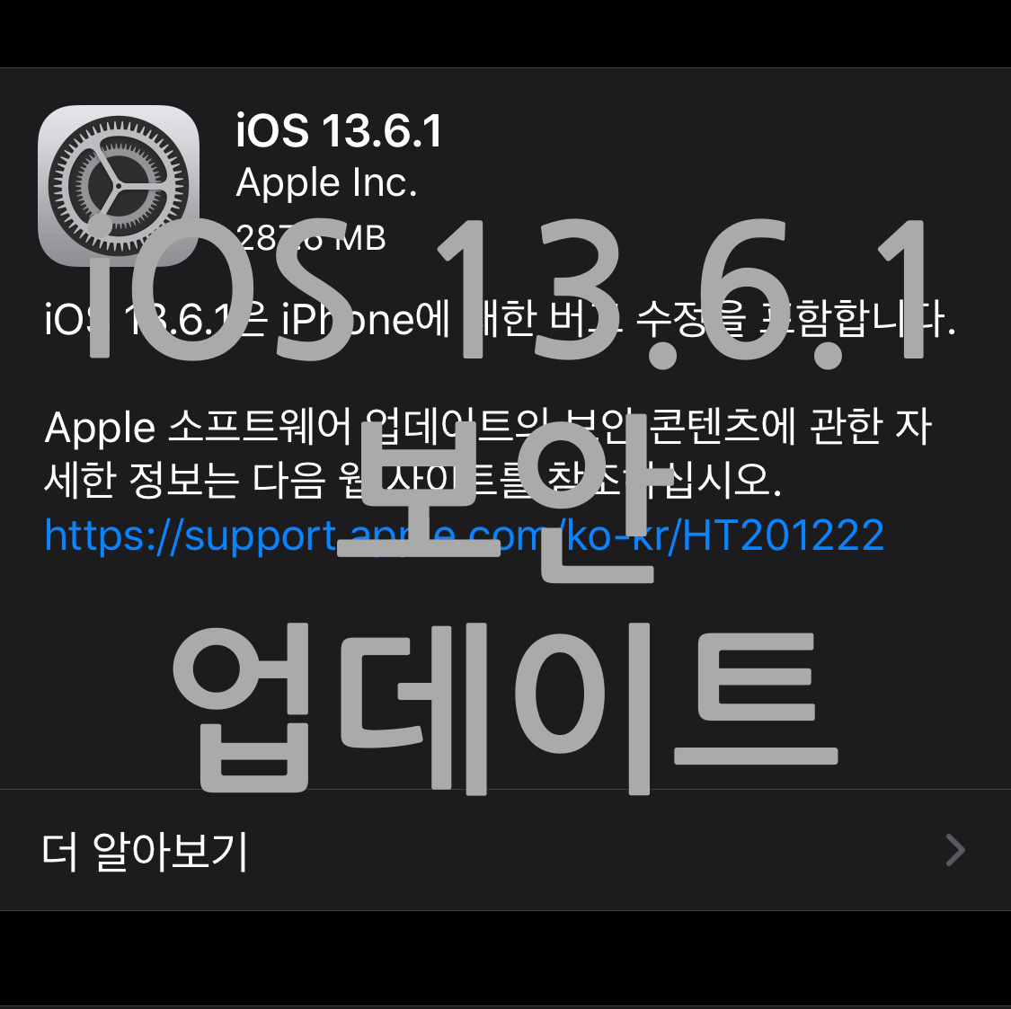  iOS 13.6.1 업데이트 및 CVE 란?