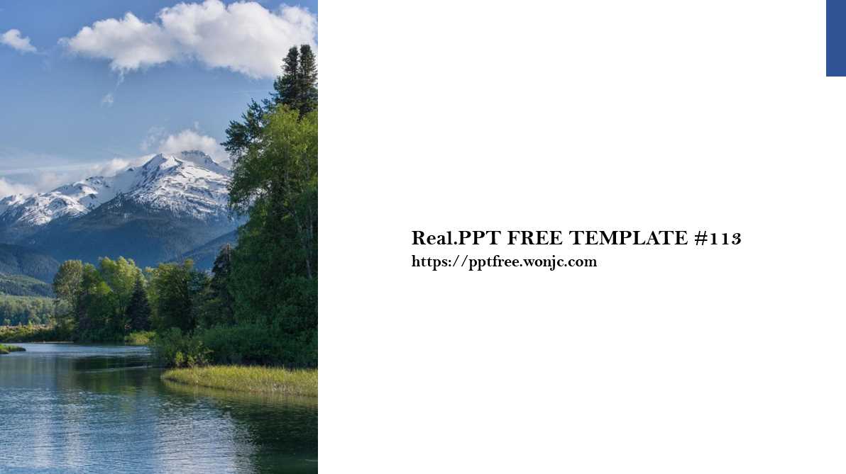 가자 자연속으로 무료 PPT 템플릿 113 - 자연농원