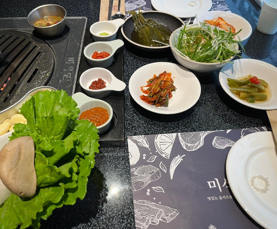 미식도 기본 반찬 세팅