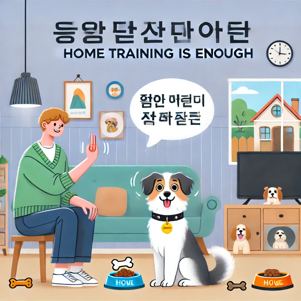 강아지짖음훈련