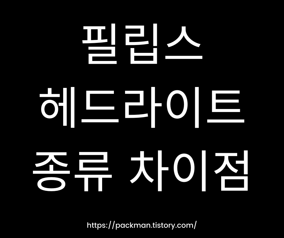  필립스 자동차 전조등 종류 차이점
