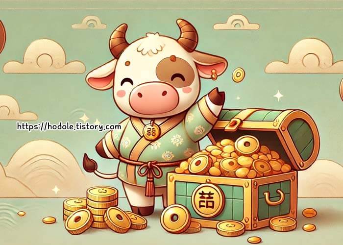 소띠 일러스트