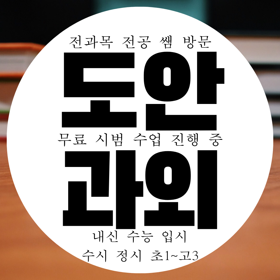  도안동 영수과외 도안신도시 국영수과외 초등 영어 중등 수학 전과목